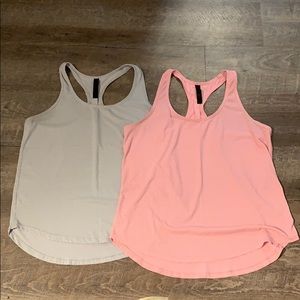 90 Degrees Dry Fit Scalloped Athletic Tanks (2)
